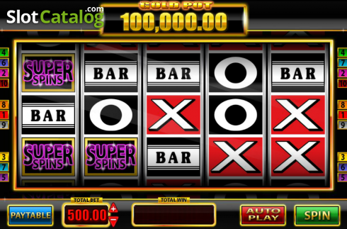 Οθόνη7. Super Spins Bar X Gold Κουλοχέρης