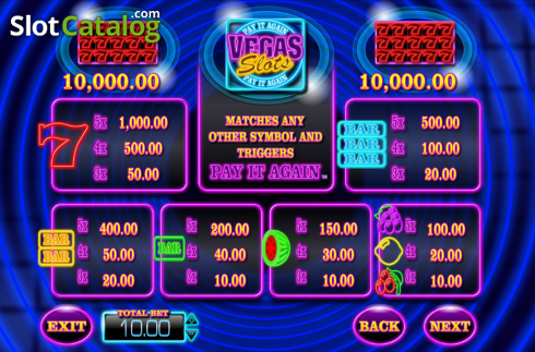 Οθόνη3. Vegas Slots: Pay It Again Κουλοχέρης