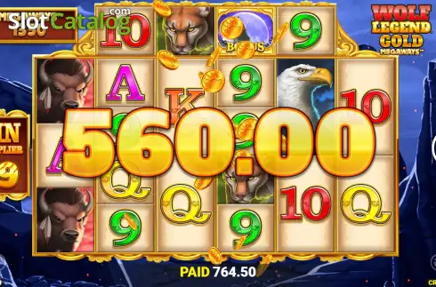 Οθόνη3. Wolf Legend Gold Megaways Κουλοχέρης