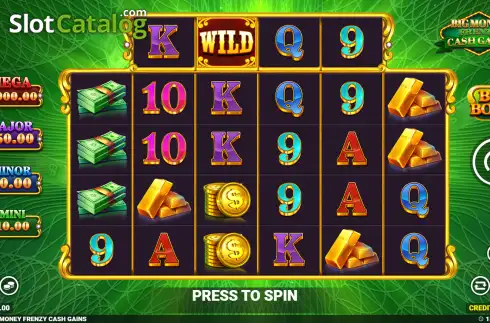 Οθόνη2. Big Money Frenzy Cash Gains Κουλοχέρης