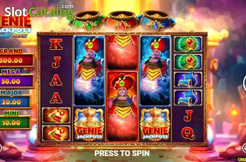 Οθόνη2. Genie Jackpots Combo Frenzy Κουλοχέρης 
