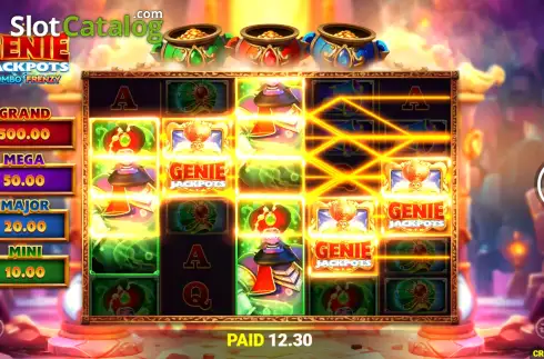 Οθόνη3. Genie Jackpots Combo Frenzy Κουλοχέρης 