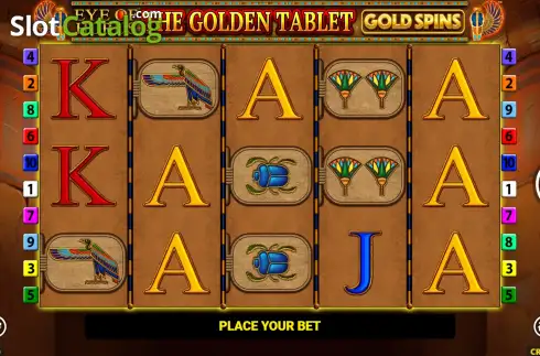 Οθόνη2. Eye of Horus The Golden Tablet Gold Spins Κουλοχέρης