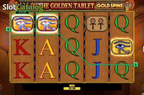 Οθόνη3. Eye of Horus The Golden Tablet Gold Spins Κουλοχέρης