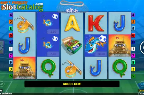 Οθόνη2. Fishin' Frenzy The Big Match Κουλοχέρης