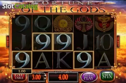 Οθόνη3. Fortune of the Gods Κουλοχέρης