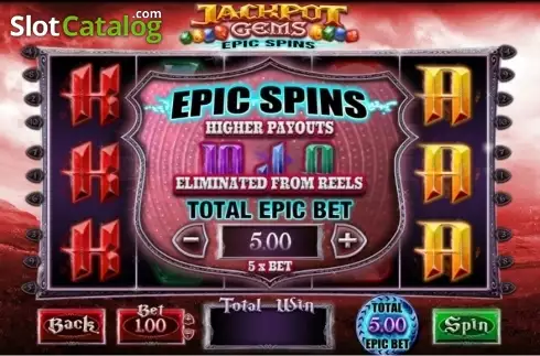 Οθόνη2. Jackpot Gems (Blueprint) Κουλοχέρης