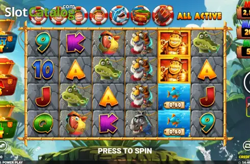 Οθόνη2. King Kong Splash Power Play Κουλοχέρης