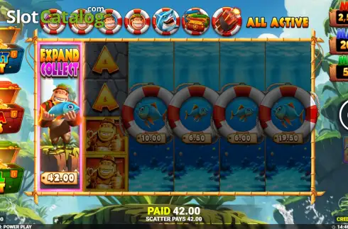 Οθόνη3. King Kong Splash Power Play Κουλοχέρης