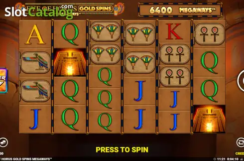 Οθόνη2. Eye of Horus Gold Spins Megaways Κουλοχέρης