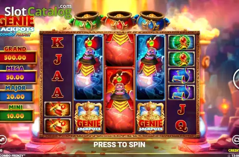 Οθόνη2. Genie Jackpots Three Wishes Combo Frenzy Κουλοχέρης