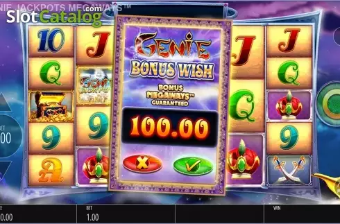 Οθόνη4. Genie Jackpots Megaways Κουλοχέρης 