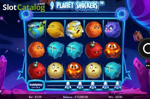 Οθόνη2. 9 Planet Shockers Κουλοχέρης 
