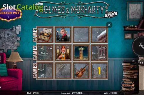 Οθόνη3. Holmes and Moriarty Scratch Κουλοχέρης