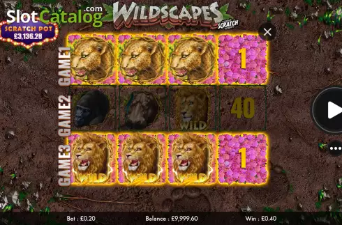 Οθόνη4. Wildscapes Scratch Κουλοχέρης