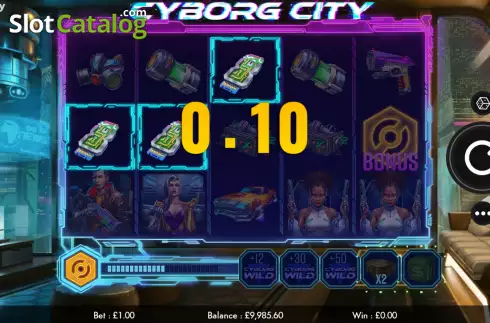 Οθόνη3. Cyborg City Κουλοχέρης