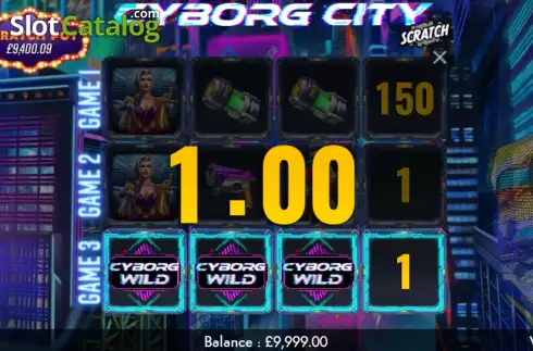Οθόνη3. Cyborg City Scratch Κουλοχέρης