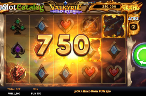 Οθόνη5. Valkyrie Wild Storm Κουλοχέρης