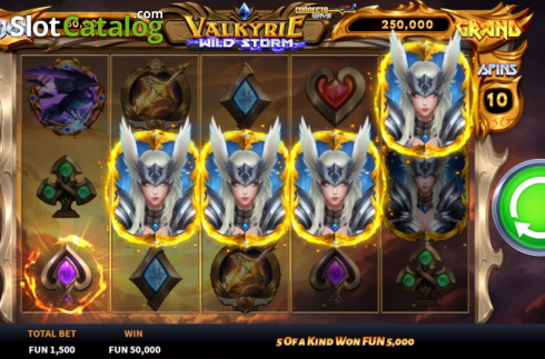 Οθόνη9. Valkyrie Wild Storm Κουλοχέρης