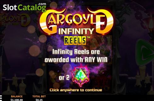 Οθόνη2. Gargoyle Infinity Reels Κουλοχέρης