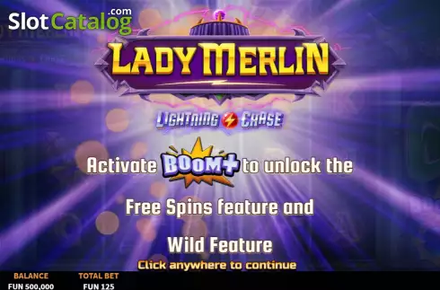 Οθόνη2. Lady Merlin Lightning Chase Κουλοχέρης