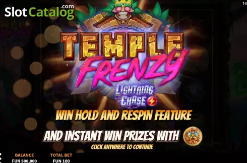 Οθόνη2. Temple Frenzy Lightning Chase Κουλοχέρης