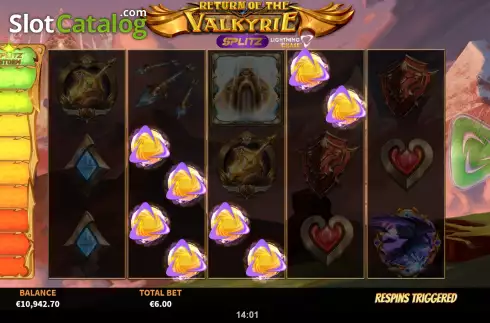 Οθόνη7. Return of the Valkyrie Splitz Κουλοχέρης