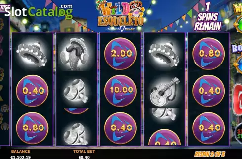 Οθόνη8. Wild Esqueleto Lightning Chase Κουλοχέρης