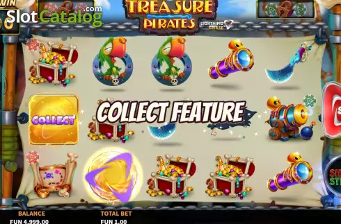 Οθόνη4. Treasure Pirates Lightning Chase Κουλοχέρης