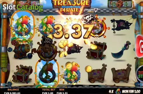 Οθόνη6. Treasure Pirates Lightning Chase Κουλοχέρης