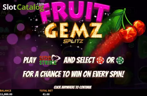 Οθόνη2. Fruit Gemz Splitz Κουλοχέρης