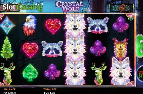 Οθόνη3. Crystal Wolf Lightning Chase Κουλοχέρης