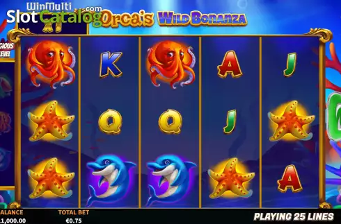 Οθόνη3. Orca's Wild Bonanza Κουλοχέρης