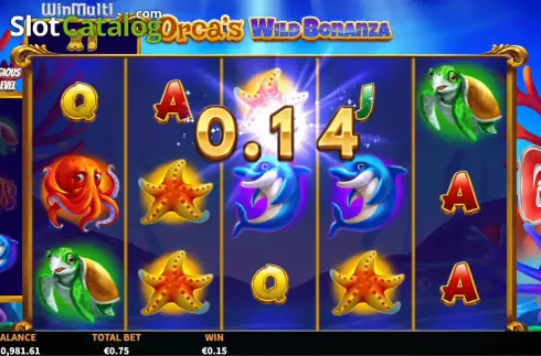 Οθόνη5. Orca's Wild Bonanza Κουλοχέρης
