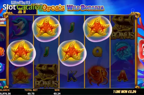 Οθόνη6. Orca's Wild Bonanza Κουλοχέρης