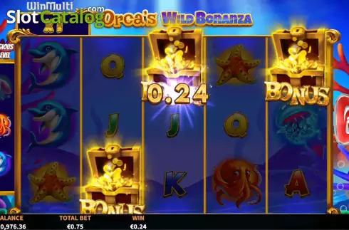 Οθόνη7. Orca's Wild Bonanza Κουλοχέρης