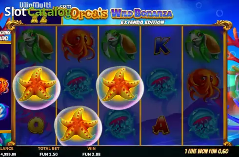 Οθόνη3. Orca's Wild Bonanza Extenda Edition Κουλοχέρης
