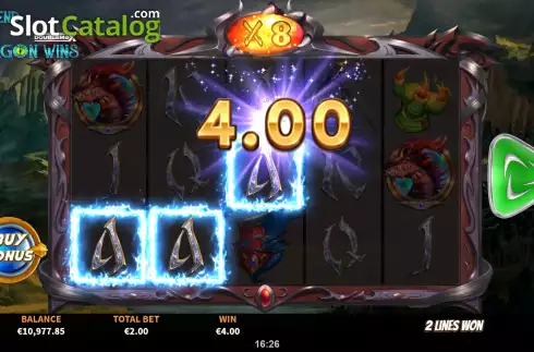Οθόνη7. Legend of Dragon Wins DoubleMax Κουλοχέρης