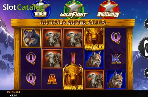 Οθόνη2. Buffalo Super Stars Κουλοχέρης