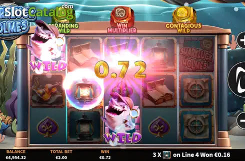 Οθόνη3. Sharkluck Holmes Κουλοχέρης