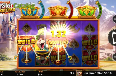 Οθόνη3. 3 Wonders Tiny Musketeers Κουλοχέρης
