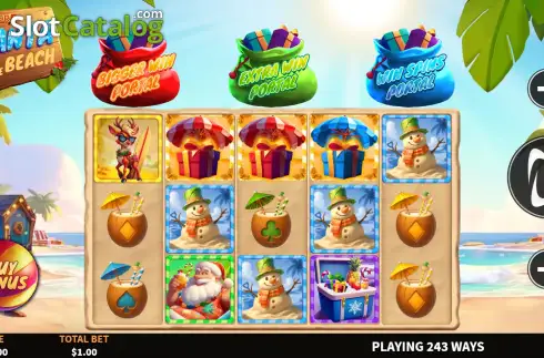 Οθόνη2. 3 Wonders Santa on the Beach Κουλοχέρης