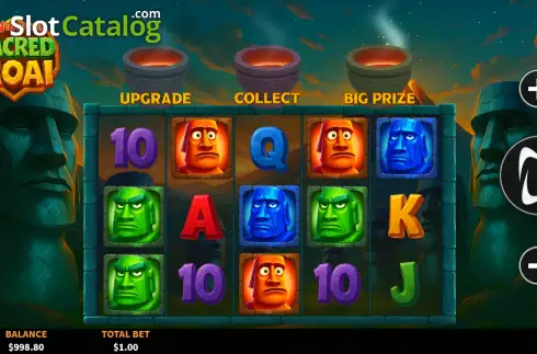 Οθόνη2. 3 Wonders Sacred Moai Κουλοχέρης