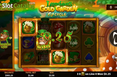 Οθόνη3. Leprechaun's Gold Garden Κουλοχέρης