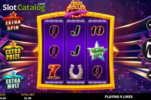 Οθόνη2. 3 Wonders High Roller Super Spin Κουλοχέρης