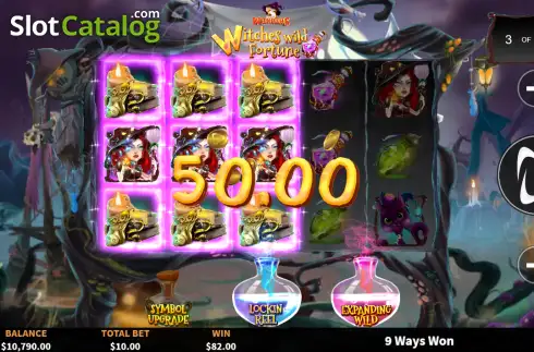 Οθόνη3. 3 Wonders Witches Wild Fortune Κουλοχέρης 
