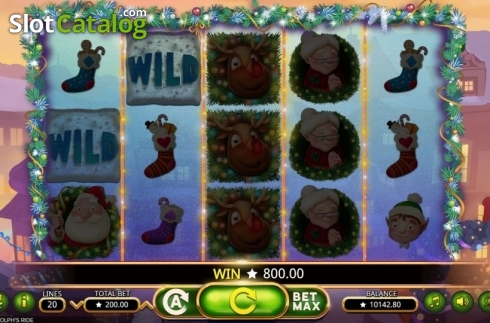 Οθόνη4. Rudolphs Ride (Booming Games) Κουλοχέρης