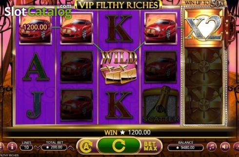 Οθόνη3. VIP Filthy Riches Κουλοχέρης