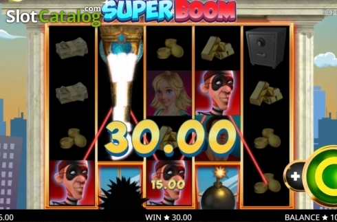 Οθόνη3. Super Boom (Booming Games) Κουλοχέρης