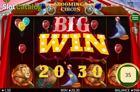 Οθόνη4. Booming Circus Κουλοχέρης 